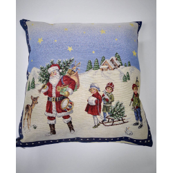 Коледна декоративна възглавница с цип - СНЕЖНА  от StyleZone