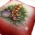 Коледна декоративна възглавница с цип - СВЕЩ от StyleZone