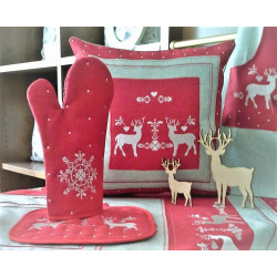 Коледна декоративна възглавница с цип - ЕЛЕНЧЕТА от StyleZone