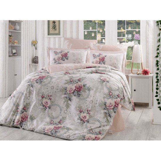 Луксозно спално бельо от 100% памук поплин - CLEMENTINA GULKURUSU от StyleZone