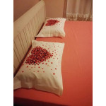 Луксозно спално бельо от 100% памук поплин - JUANA PEMBE от StyleZone