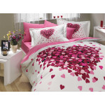 Луксозно спално бельо от 100% памук поплин - JUANA PEMBE от StyleZone