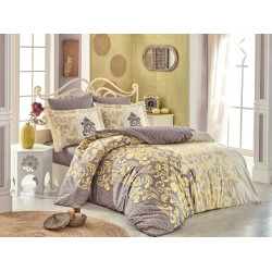 Луксозно спално бельо от 100% памук поплин - MIRELLA CAPPUCCINO от StyleZone