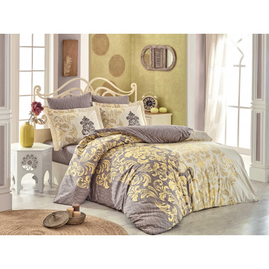 Луксозно спално бельо от 100% памук поплин - MIRELLA CAPPUCCINO от StyleZone