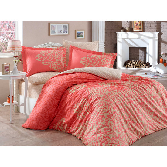Луксозно спално бельо от 100% памук поплин - SERENITY KIRMIZI от StyleZone