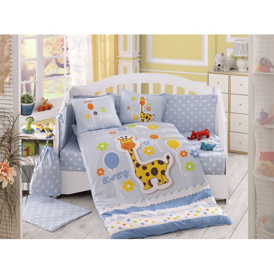 Бебешко спално бельо от 100% памук поплин - PUFFY MAVI от StyleZone