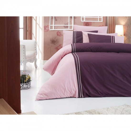 Спално бельо от сатениран памук с два плика -  CRAZE VIZON от StyleZone