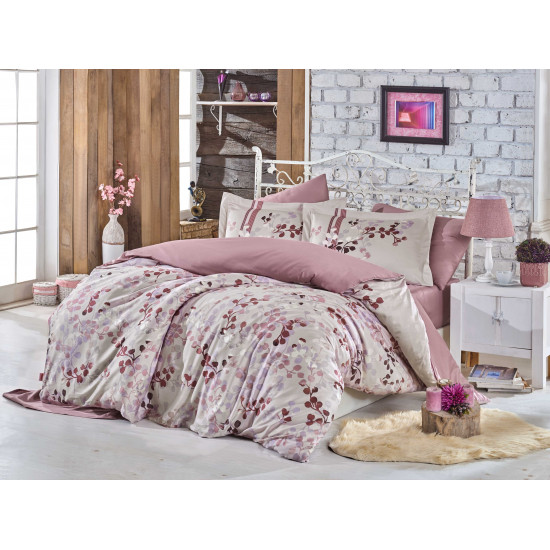  Луксозно спално бельо от 100%  сатениран памук- Irma Kahve Bej от StyleZone