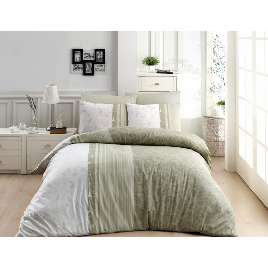 Лимитирана колекция спално бельо от 100% памук - PEITRA YESIL от StyleZone