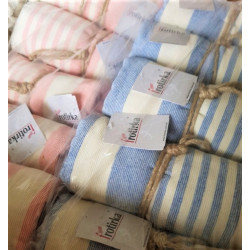 Стилна плажна кърпа от 100% памук - РОЗОВА от StyleZone