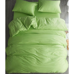Едноцветно спално бельо от 100% памук ранфорс - ЗЕЛЕНО от StyleZone