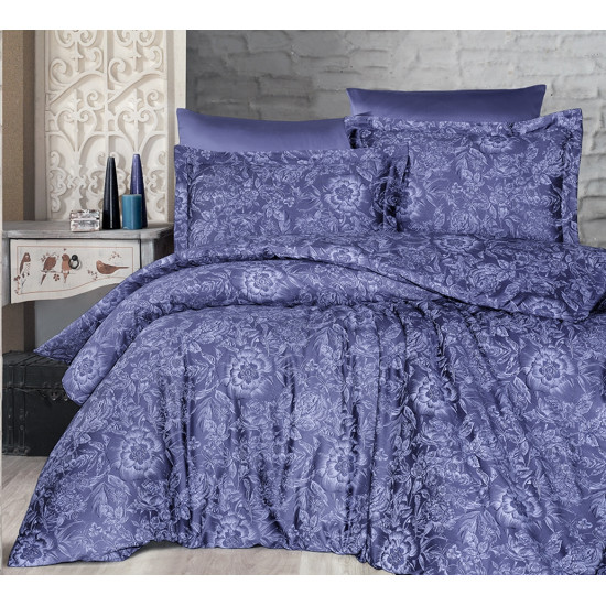 Луксозно спално бельо от 100% сатениран памук - ADVINA INDIGO от StyleZone