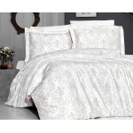 Луксозно спално бельо от 100% сатениран памук - DELMOR KREM от StyleZone