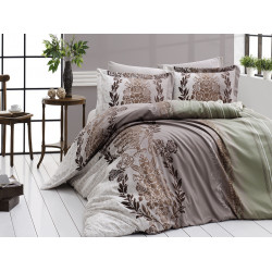 Луксозно спално бельо от 100% сатениран памук - FARAH YESIL от StyleZone