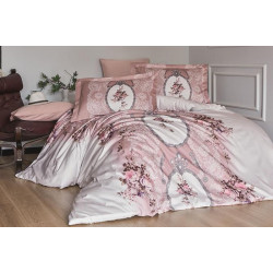 Луксозно спално бельо от 100% сатениран памук - POEMA PUDRA от StyleZone