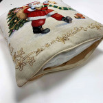Коледна декоративна възглавница с цип - САНТА КЛАУС от StyleZone
