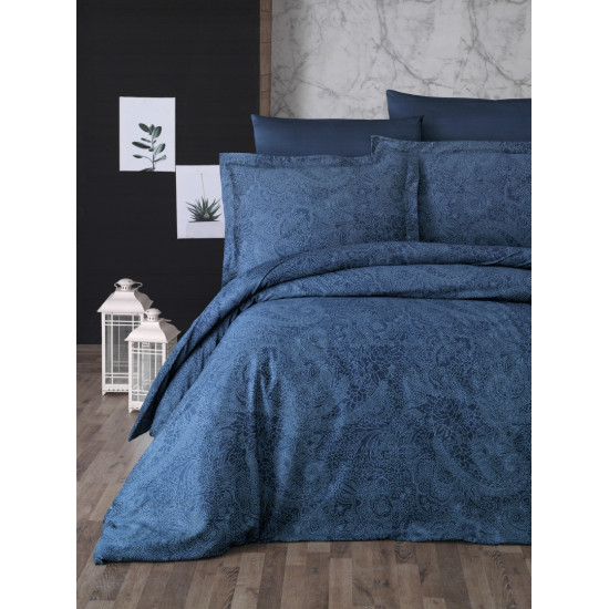  Луксозно спално бельо от  сатениран памук- NEVA PETROL от StyleZone