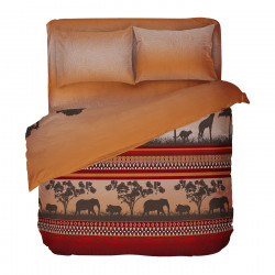 Българско цветно спално бельо от 100% памук - АФРИКА от StyleZone