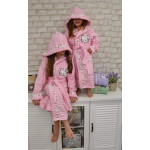 Детски  хавлиен  халат за баня от 100% памук - РОЗОВ от StyleZone