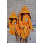 Детски  хавлиен  халат за баня от 100% памук - ЖЪЛТ от StyleZone
