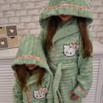 Детски  хавлиен  халат за баня от 100% памук - ЗЕЛЕН от StyleZone