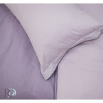 Двуцветно спално бельо от памучен сатен (тъмно пепел/светло пепел) от StyleZone