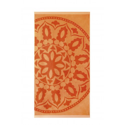 Плажна кърпа от висококачествен 100% памук - ОРАНЖЕВ МЕДАЛЬОН от StyleZone