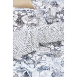  Спално  бельо  от висококачествен сатениран памук - MAYLA BLACK/WHITE от StyleZone