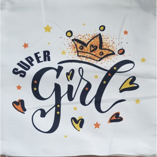 Арт деко калъфка за възглавница -  SUPER GIRL от StyleZone