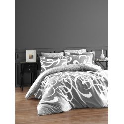 Луксозно спално бельо от 100% сатениран памук - RUYA GRI от StyleZone