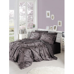Луксозно спално бельо от 100% сатениран памук - CALISTO LEYLAK от StyleZone