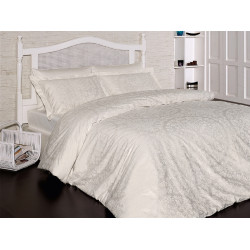 Луксозно спално бельо от 100% сатениран памук - VANESA KREM от StyleZone