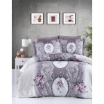 Луксозно спално бельо от 100% сатениран памук - POEMA LEYLAK от StyleZone