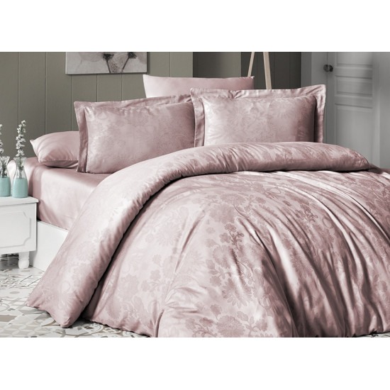 Луксозно спално бельо от 100% памучен сатен - жакард - HERRA PUDRA от StyleZone