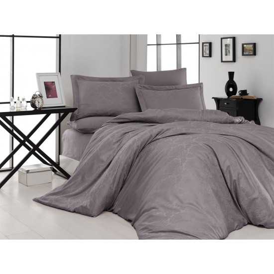 Луксозно спално бельо от 100% памучен сатен - жакард - SENTA LEYLAK от StyleZone