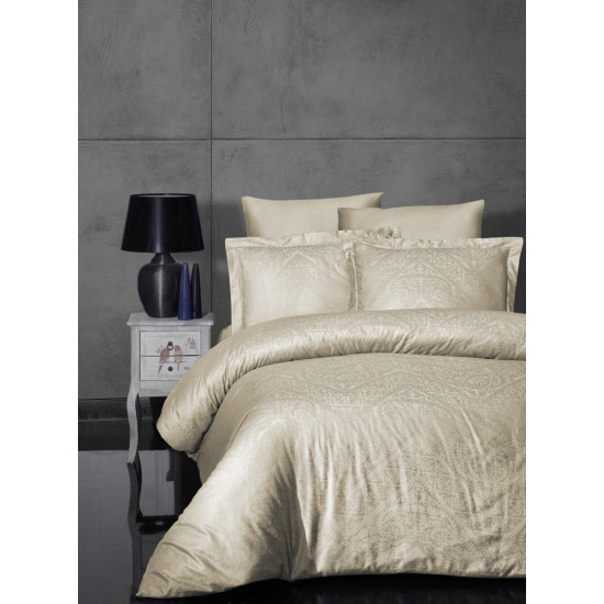 Луксозно спално бельо от 100% памучен сатен - жакард - SIRAY S. KAHVE от StyleZone