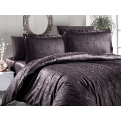 Луксозно спално бельо от 100% памучен сатен - жакард - ATHENA KAHVE от StyleZone