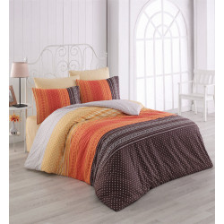 Елегантно спално бельо от 100% памук - SUMMER ORANGE от StyleZone