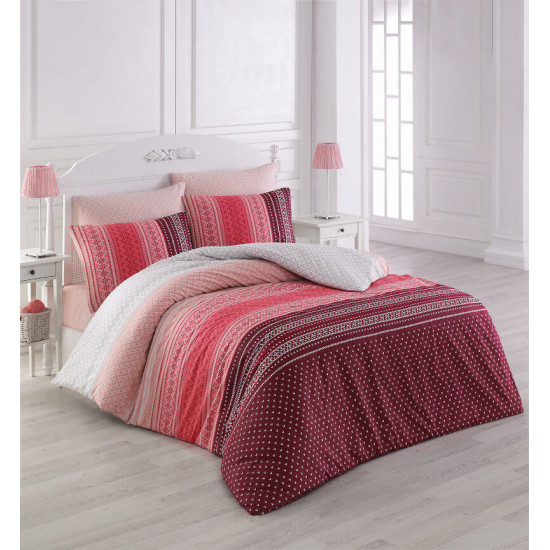 Елегантно спално бельо от 100% памук - SUMMER PINK от StyleZone