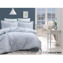 Луксозно спално бельо от сатениран памук - VANESSA MINT от StyleZone