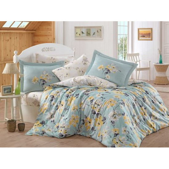  Луксозно спално бельо от 100%  сатениран памук- LAVIDA SUYESILI от StyleZone