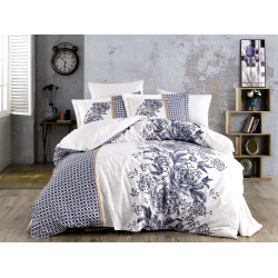 Луксозно спално бельо от 100% памук поплин - ARIANNA BLUE от StyleZone