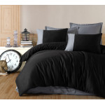  Спално бельо от 100% памук ранфорс - PURE BLACK от StyleZone