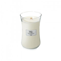Висококачествена ароматна свещ -  WOODWICK LINEN от StyleZone