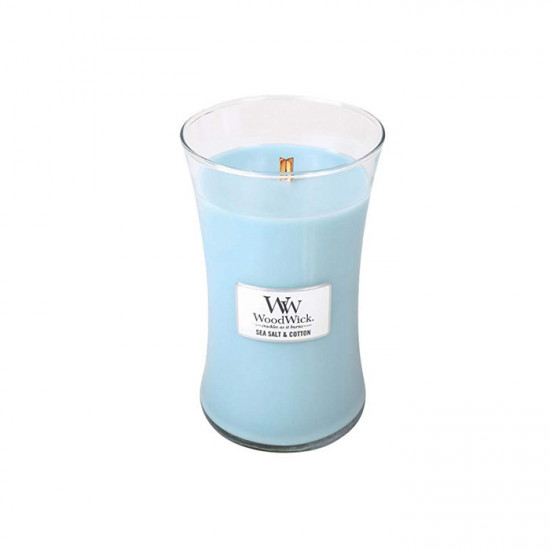 Висококачествена ароматна свещ -  WOODWICK SEA SALT COTTON от StyleZone