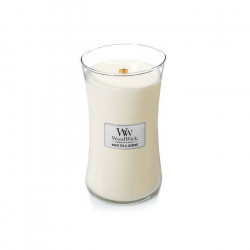 Висококачествена ароматна свещ -  WOODWICK WHITE TEA AND JASMINE от StyleZone