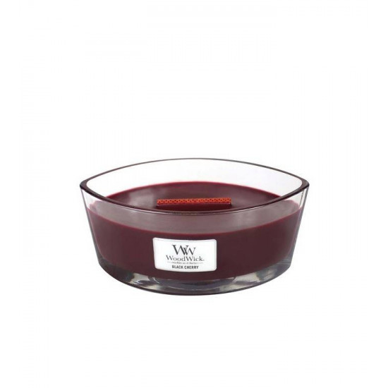 Висококачествена ароматна свещ -  WOODWICK ELLIPSE BLACK CHERRY от StyleZone
