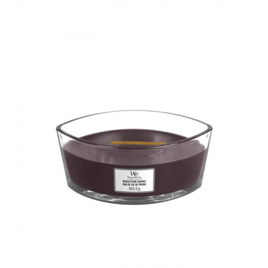 Висококачествена ароматна свещ -  WOODWICK ELLIPSE BLACK PLUM COGNAC от StyleZone
