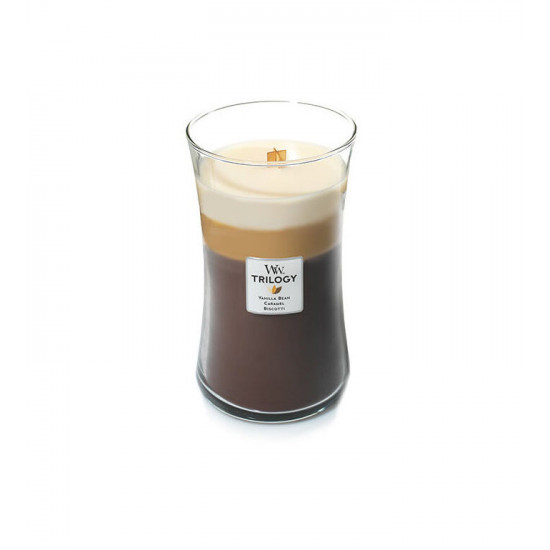 Висококачествена ароматна свещ -  WOODWICK TRILOGIA CAFE SWEETS от StyleZone