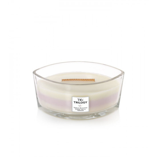 Висококачествена ароматна свещ -  WOODWICK TRILOGIA ELLIPSE TERRACE BLOSSOM от StyleZone
